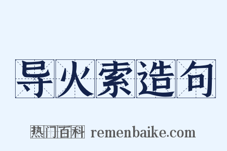 导火索造句是什么意思的图片